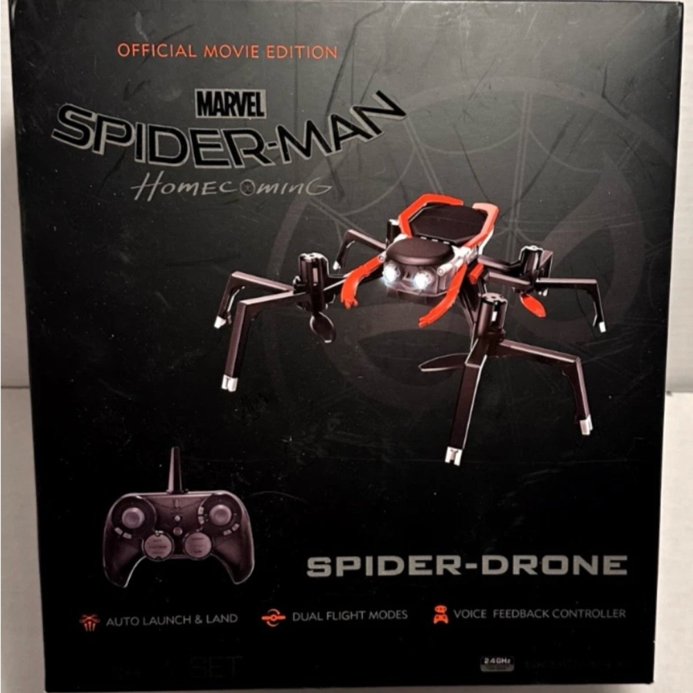 Marvel Spider-Man Homecoming Red and Black Spider-Drone new in box and sealed!